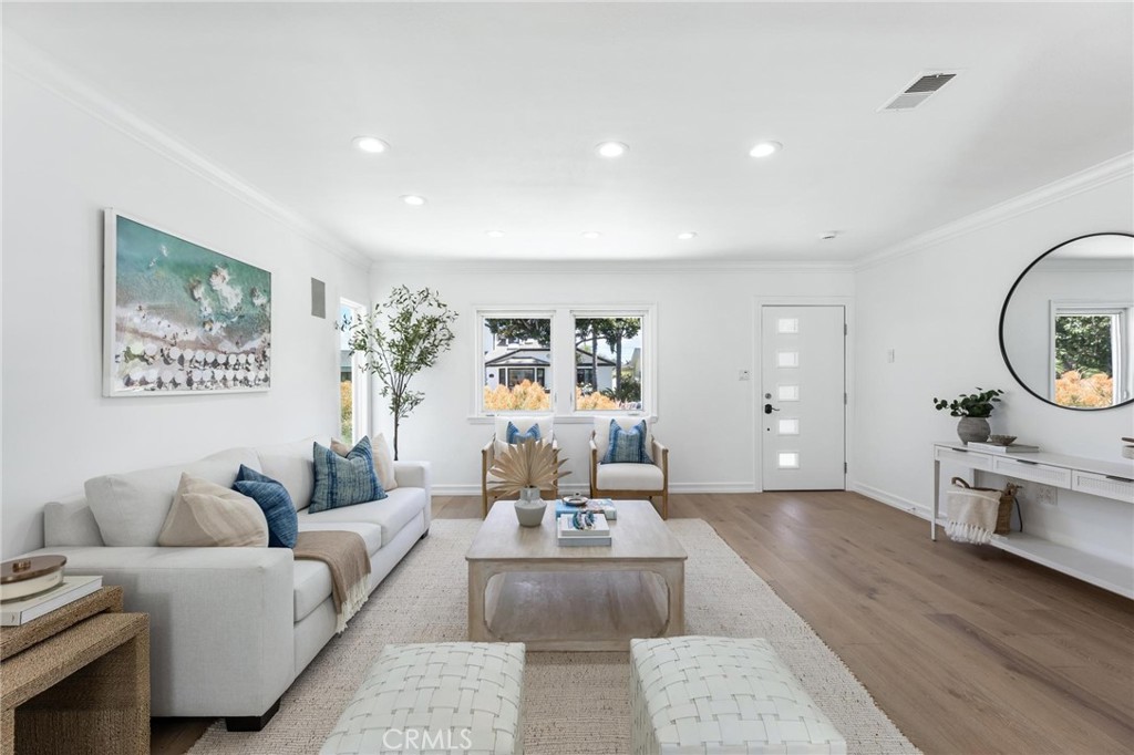 3219 Gibson Place Redondo Beach, CA 90278 - Photo 8 of 47 a living room with furniture and a wooden floor