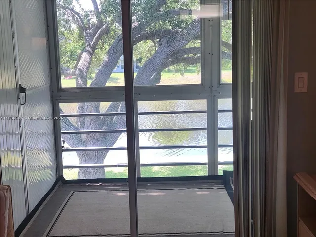 a view of a window in a room