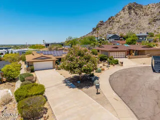 a view of a terrace with water view