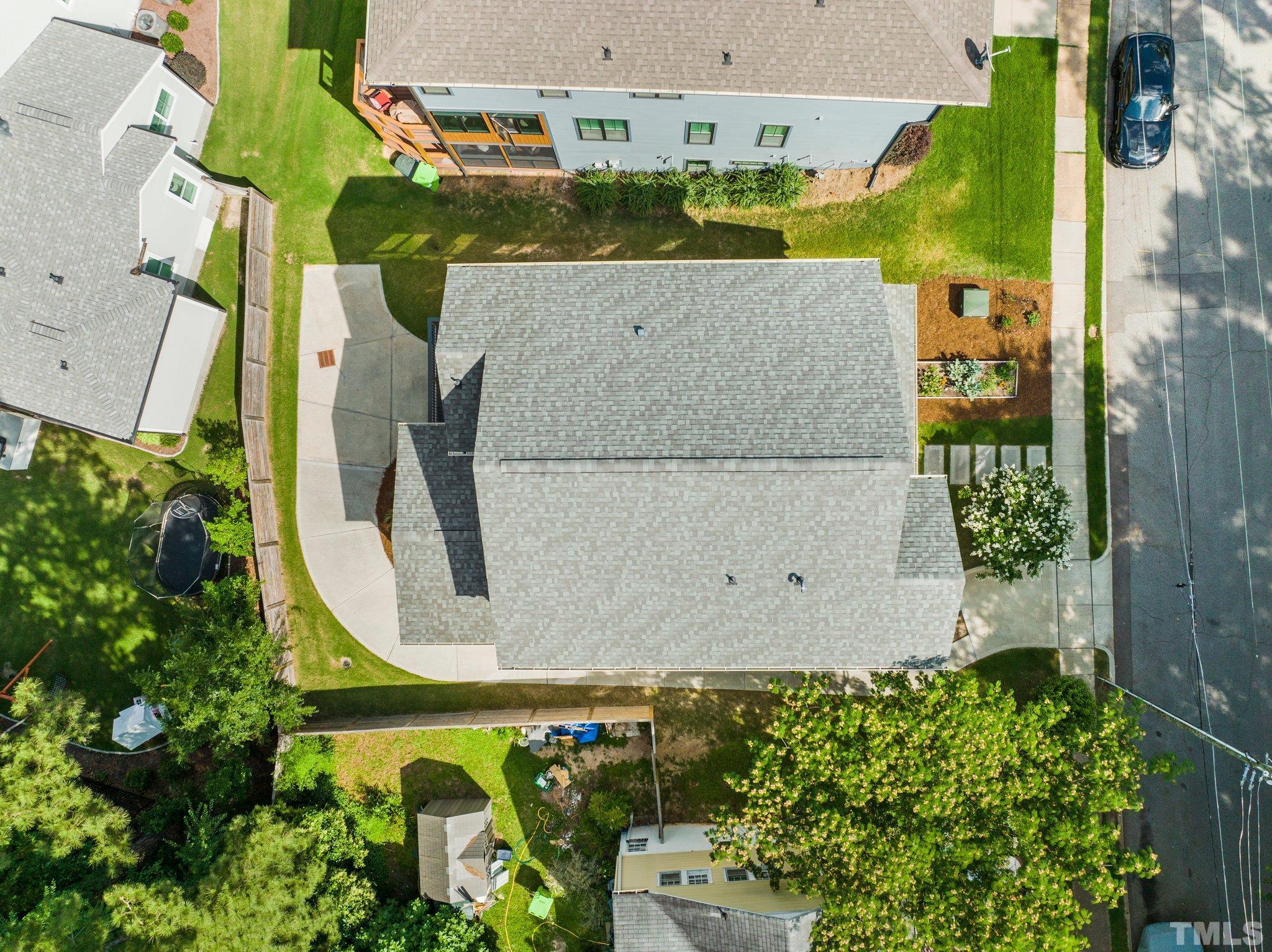 1702 Bickett Boulevard Raleigh, NC 27608 - Photo 39 of 41 an aerial view of a house with a garden