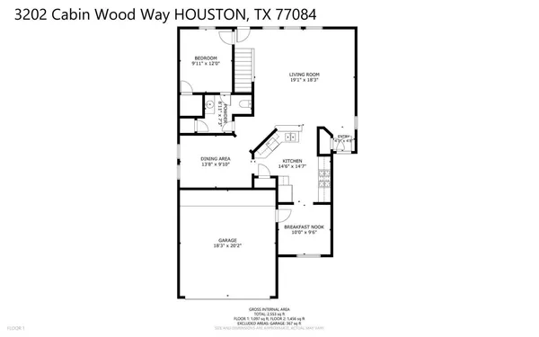 $2,500 | 3202 Cabin Wood Way, Houston, TX 77084