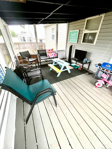 a view of a swimming pool with lounge chair