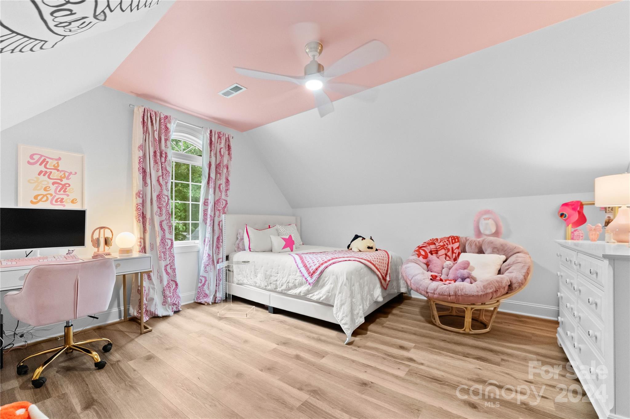 5888 Johnson Road Clover, SC 29710 - Photo 26 of 44 a bedroom with a bed and a flat screen tv