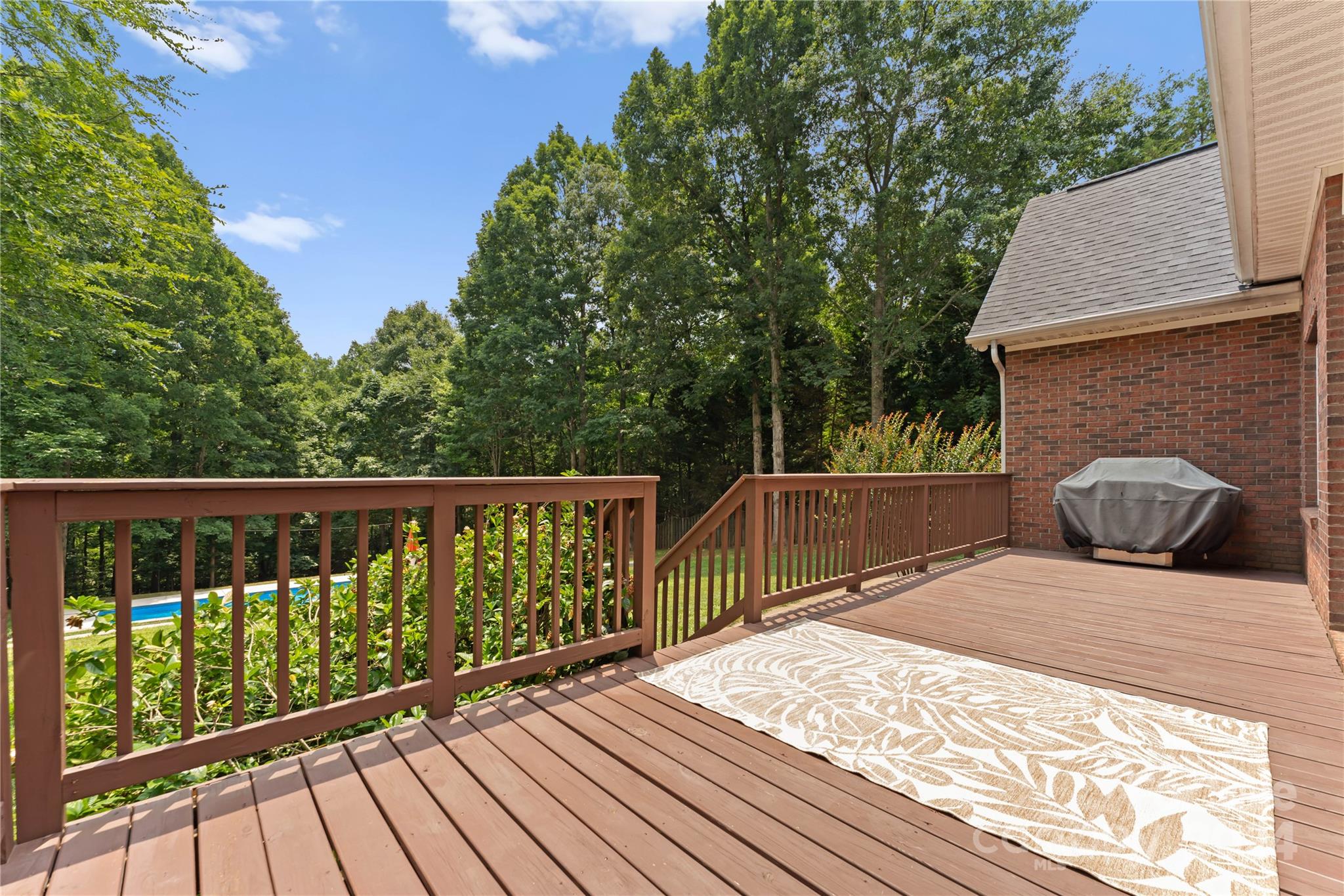 5888 Johnson Road Clover, SC 29710 - Photo 31 of 44 a view of balcony with wooden floor and fence