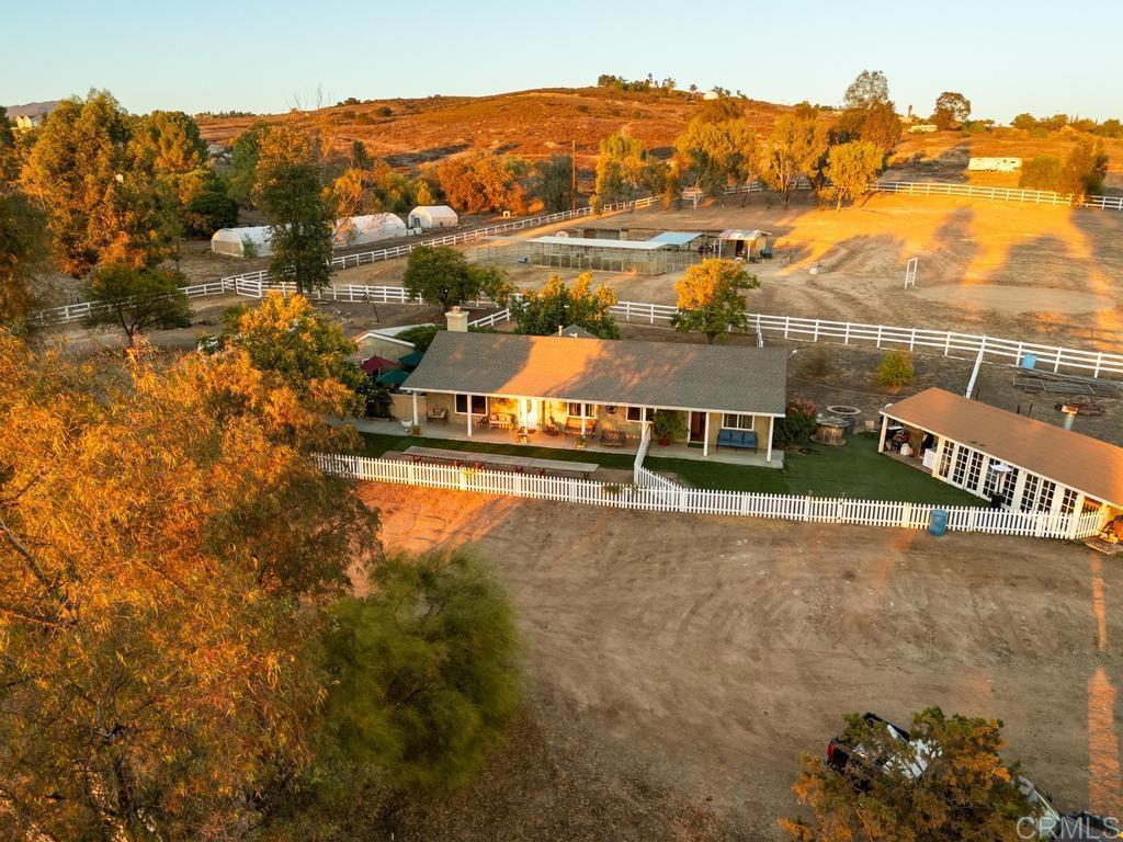 2043 Pamo Road Ramona, CA 92065 - Photo 2 of 63 an aerial view of residential houses with outdoor space and river