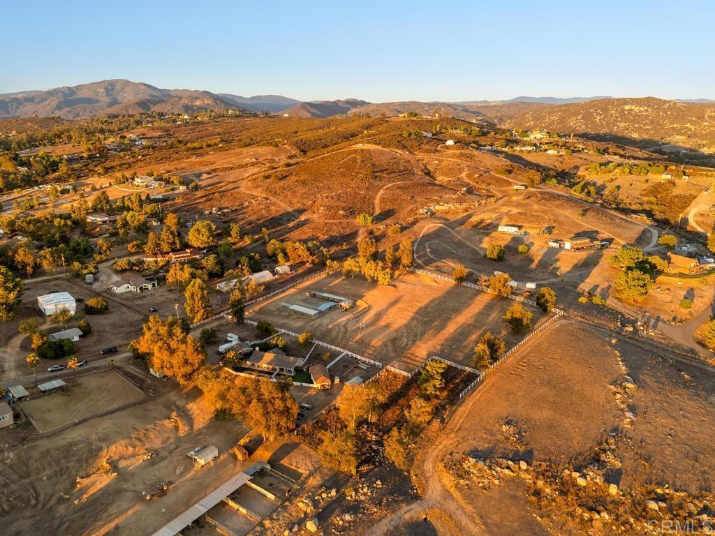 2043 Pamo Road Ramona, CA 92065 - Photo 60 of 63 an aerial view of residential houses with city view