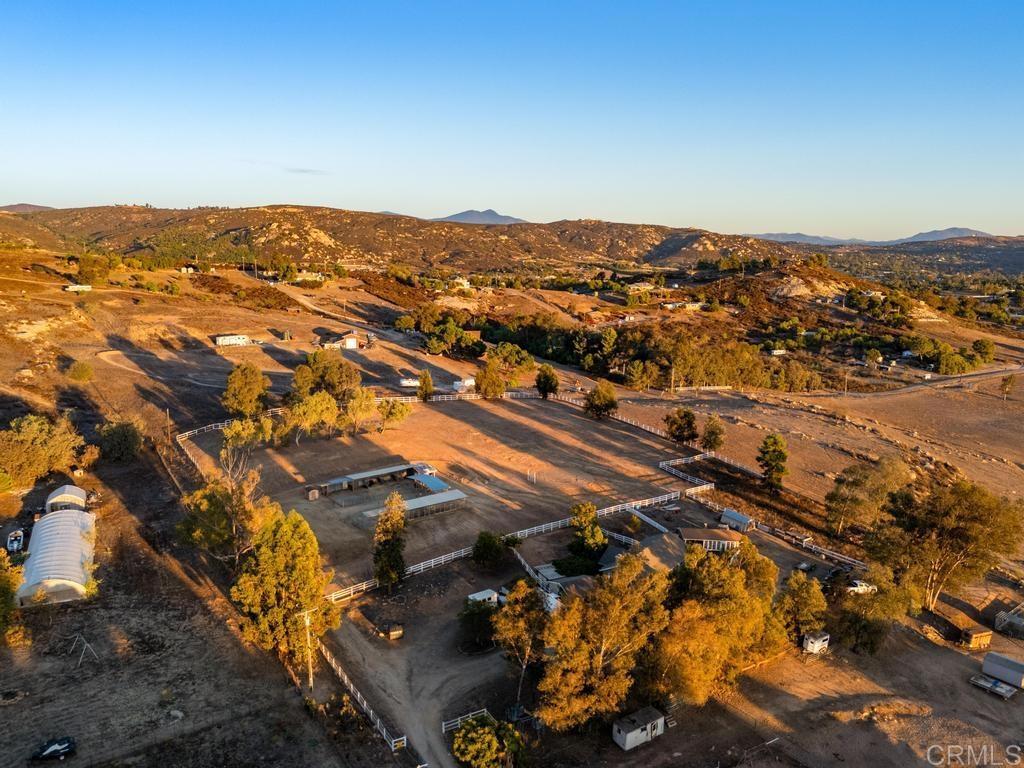 2043 Pamo Road Ramona, CA 92065 - Photo 62 of 63 an aerial view of residential houses with outdoor space