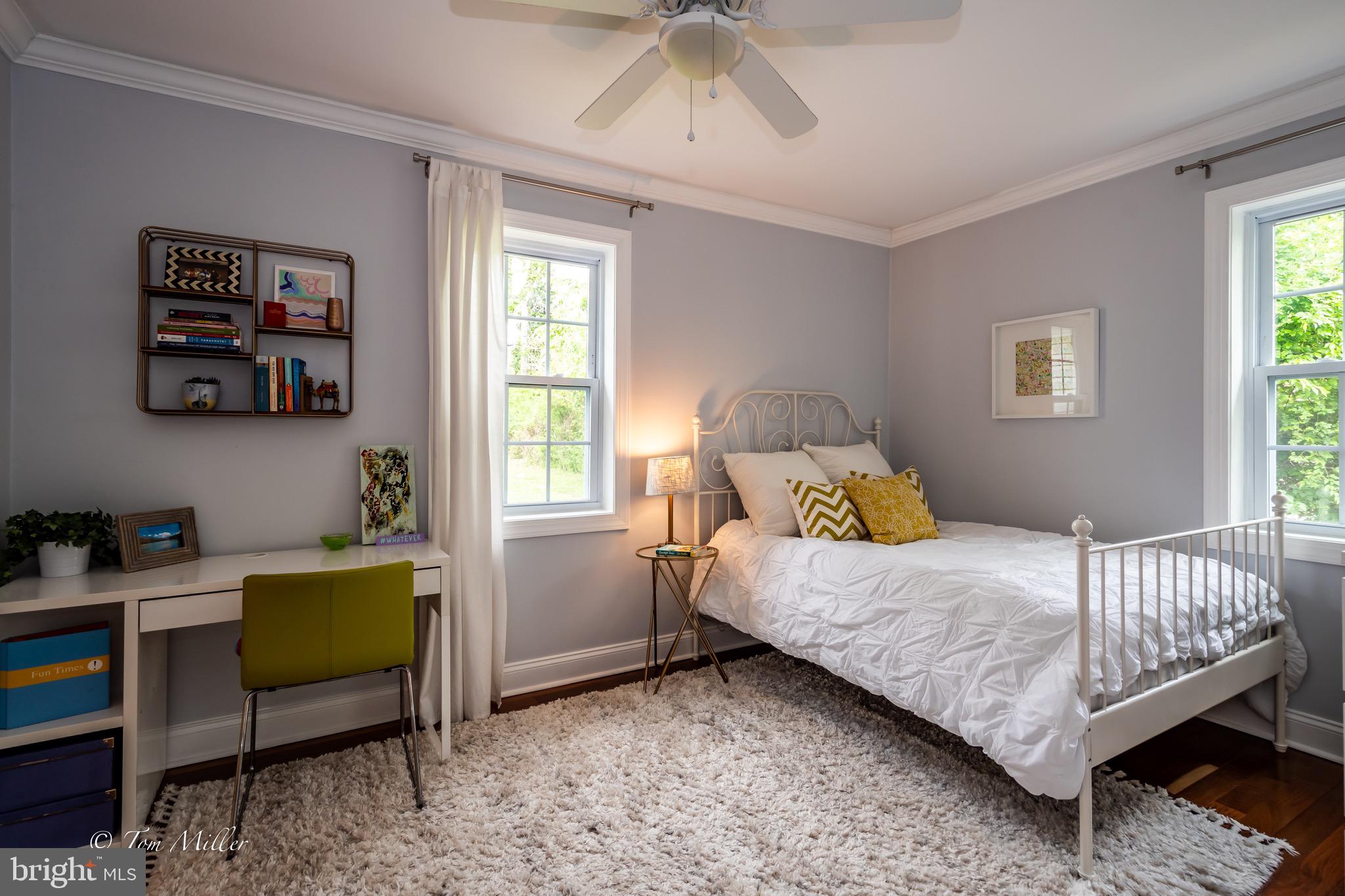 1204 Merediths Ford Road Towson, MD 21286 - Photo 23 of 49 Bedroom 2 with ensuite bathroom & ceiling fan