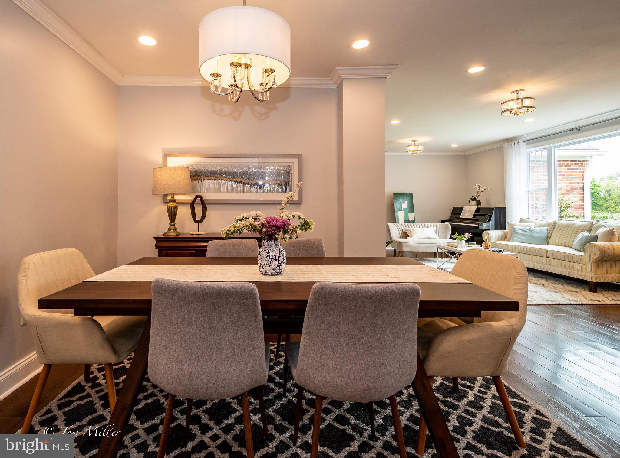 1204 Merediths Ford Road Towson, MD 21286 - Photo 2 of 49 Spacious dining area with hardwood flooring