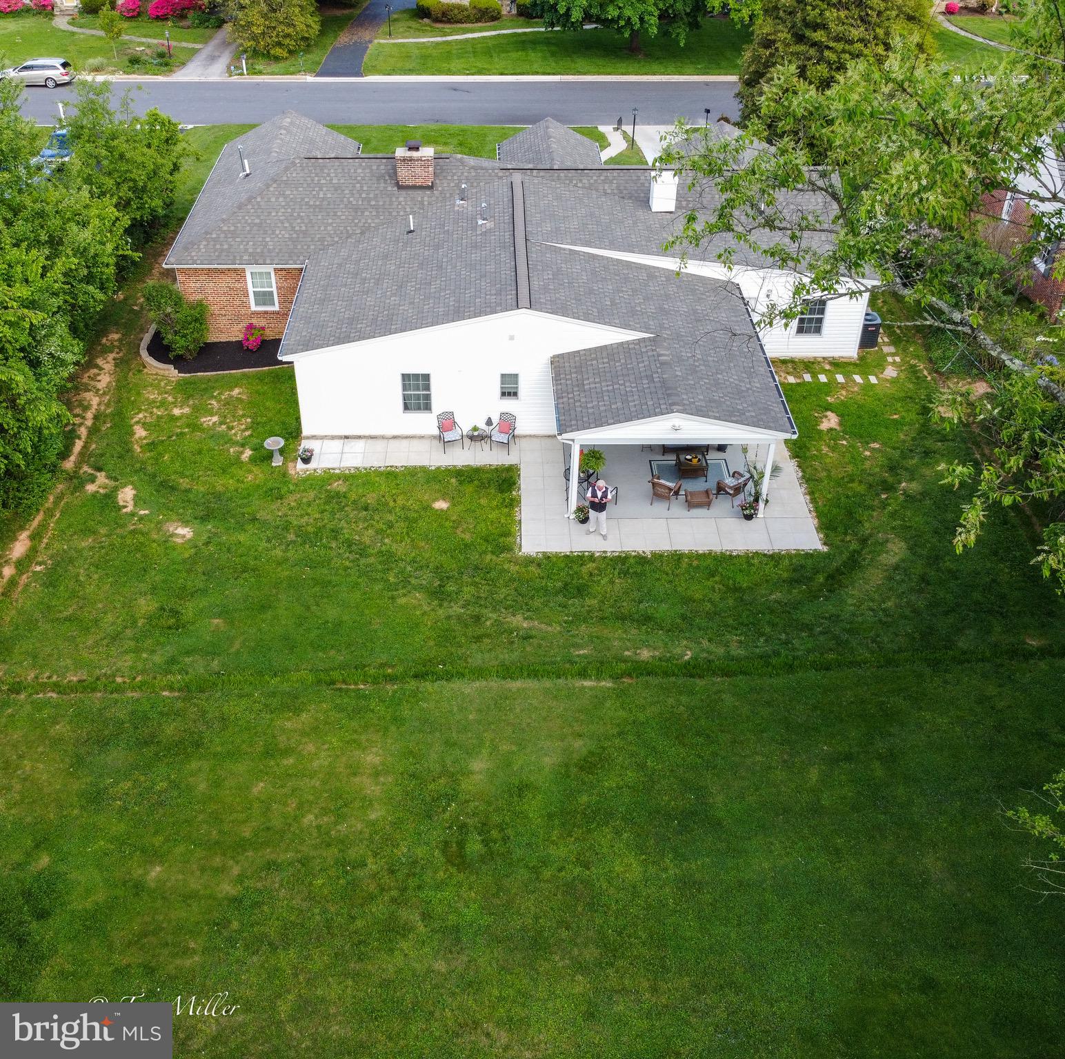 1204 Merediths Ford Road Towson, MD 21286 - Photo 47 of 49 Arial view showcasing the sizable addition & yard