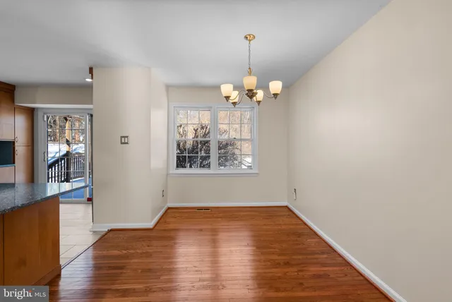 a view of livingroom with hardwood floor and window