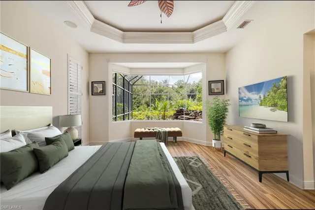 a bed room with a bed and a window