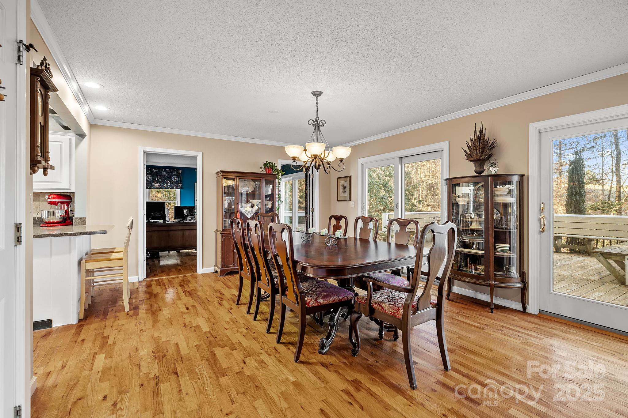 22 Sunset Lane Alexander, NC 28701 - Photo 16 of 48 a view of a dining room with furniture and wooden floor