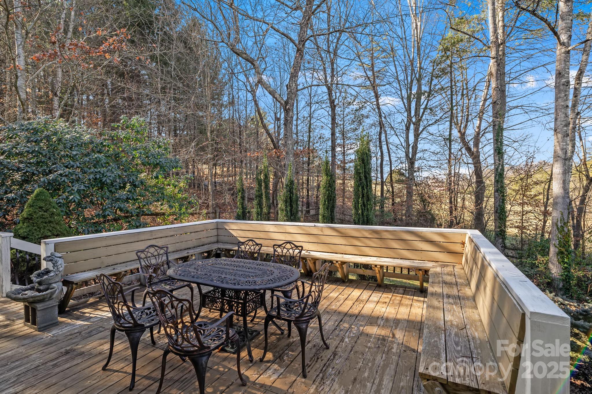 22 Sunset Lane Alexander, NC 28701 - Photo 42 of 48 a view of house with backyard and sitting area