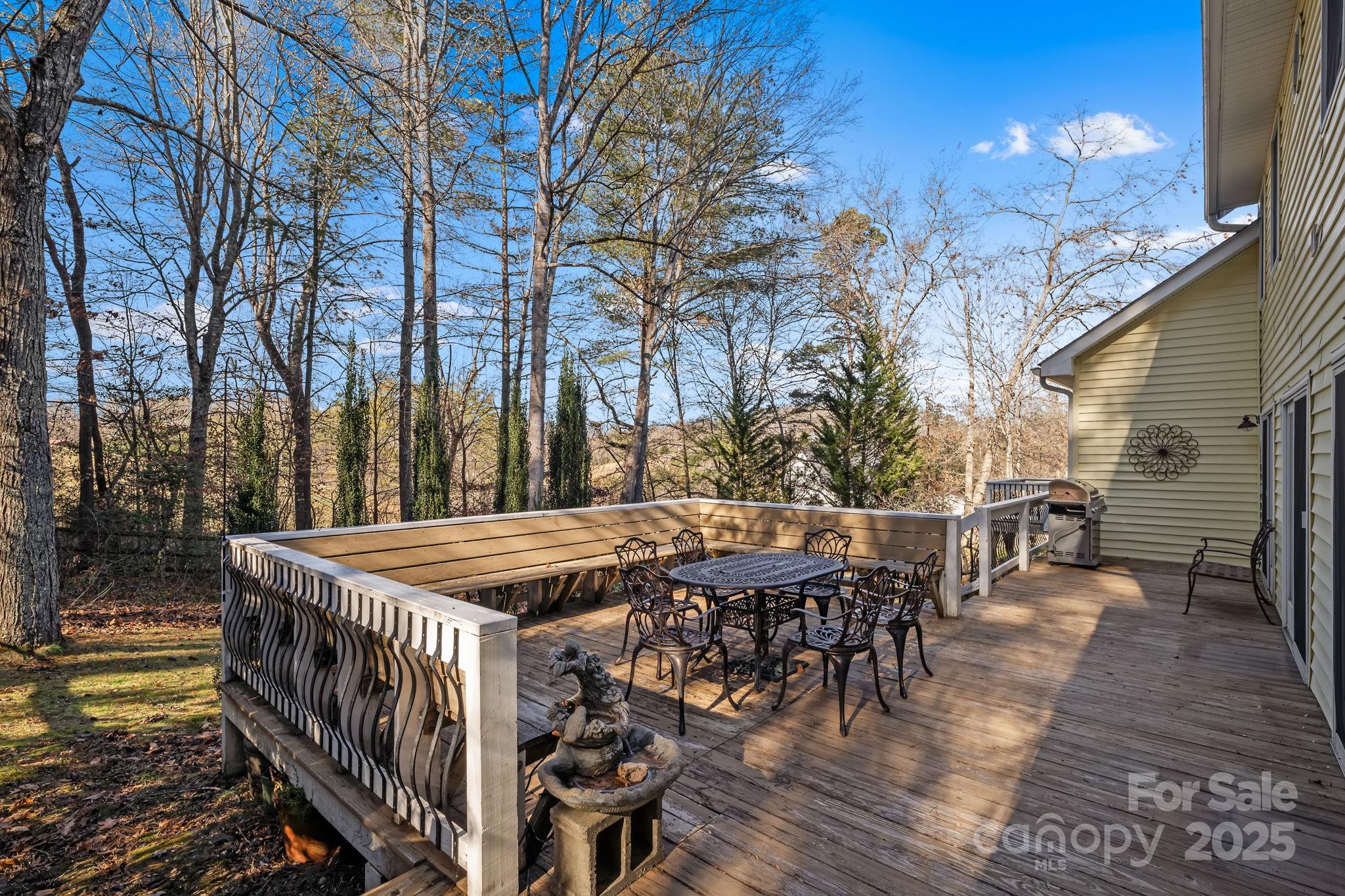 22 Sunset Lane Alexander, NC 28701 - Photo 43 of 48 a view of a patio with iron fence