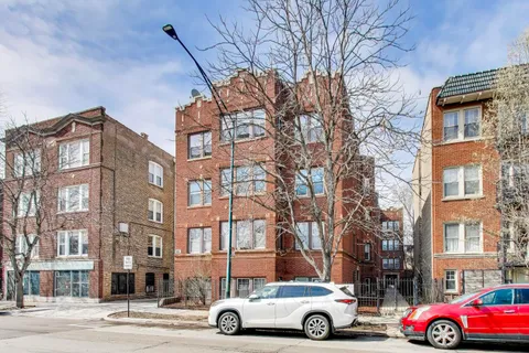 a car parked in front of a building