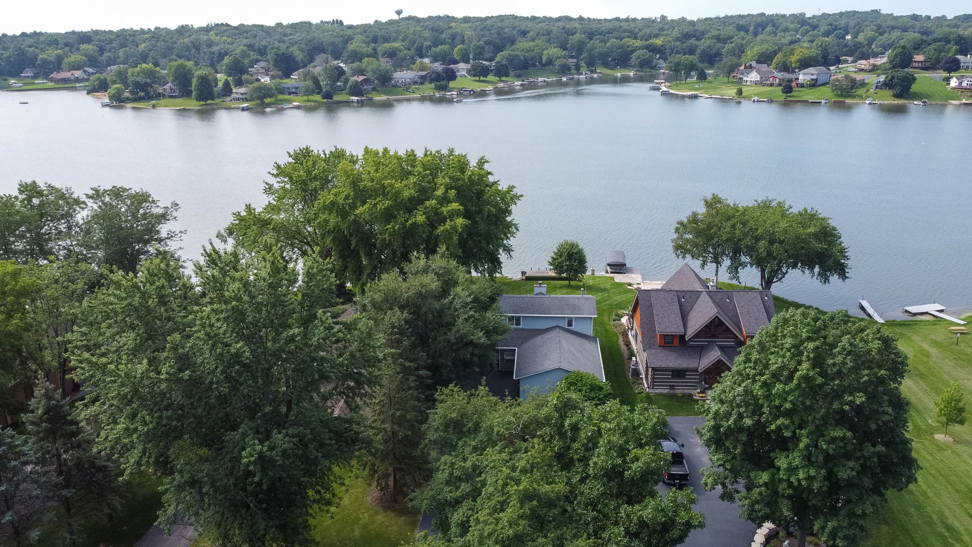 855 Breckenboro Road Lake Summerset, IL 61019 - Photo 4 of 31 a view of a lake with a mountain and trees
