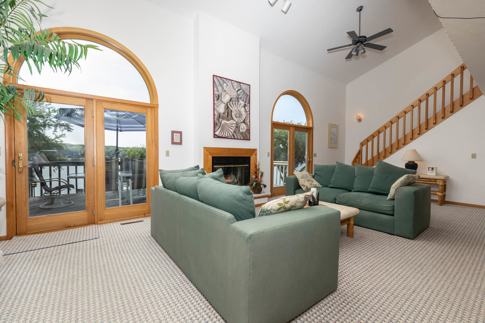855 Breckenboro Road Lake Summerset, IL 61019 - Photo 7 of 31 a living room with furniture and a fireplace