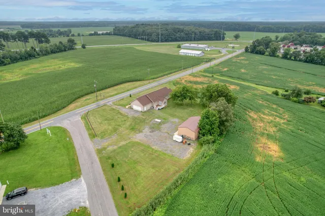 a view of a golf course with a garden