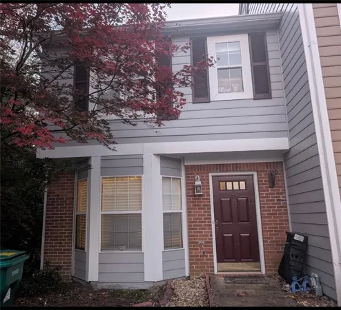 a front view of a house