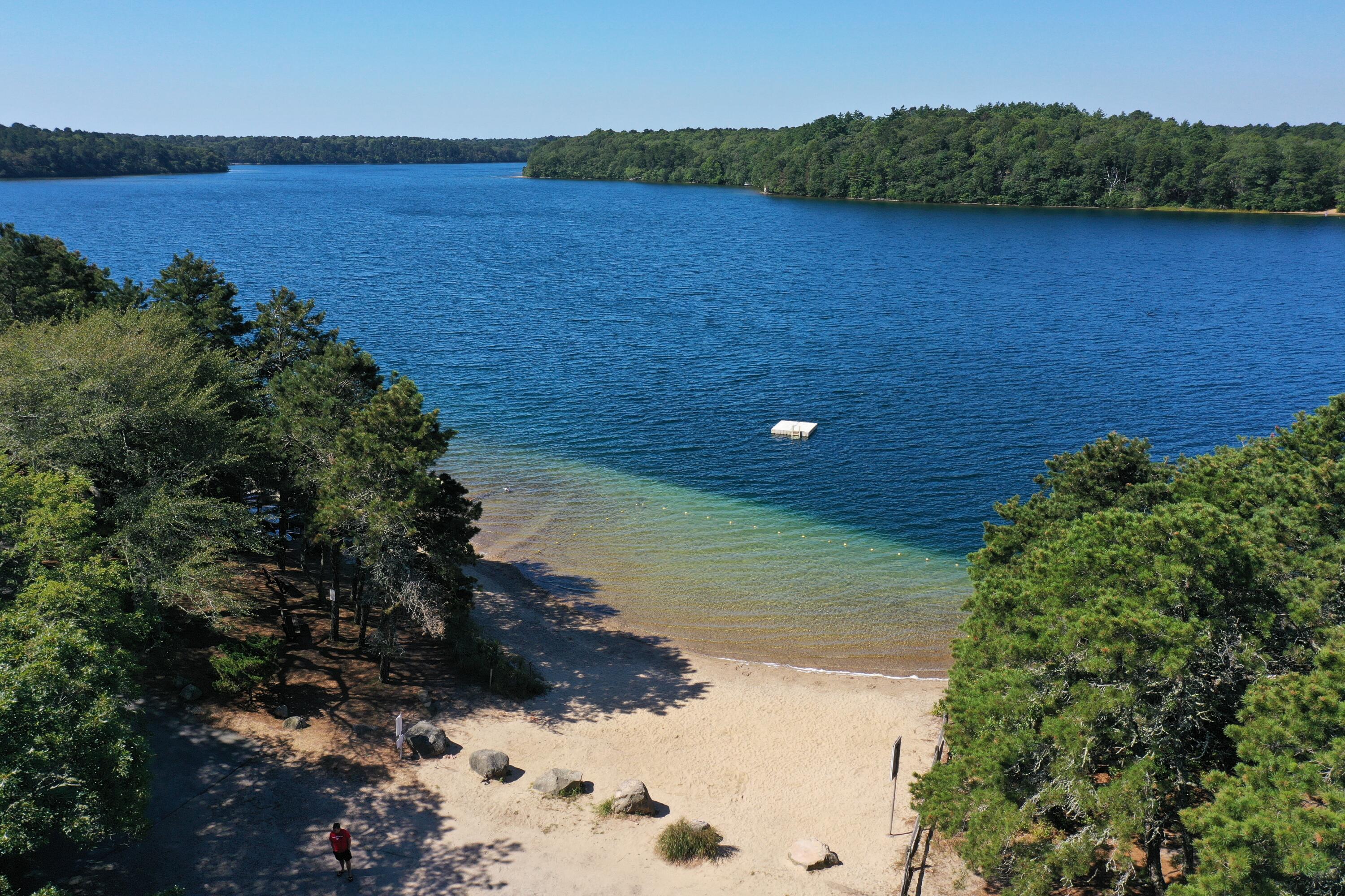 33 Captain William Arthur Road Brewster, MA 02631 - Photo 32 of 40 a view of a lake with mountain in background