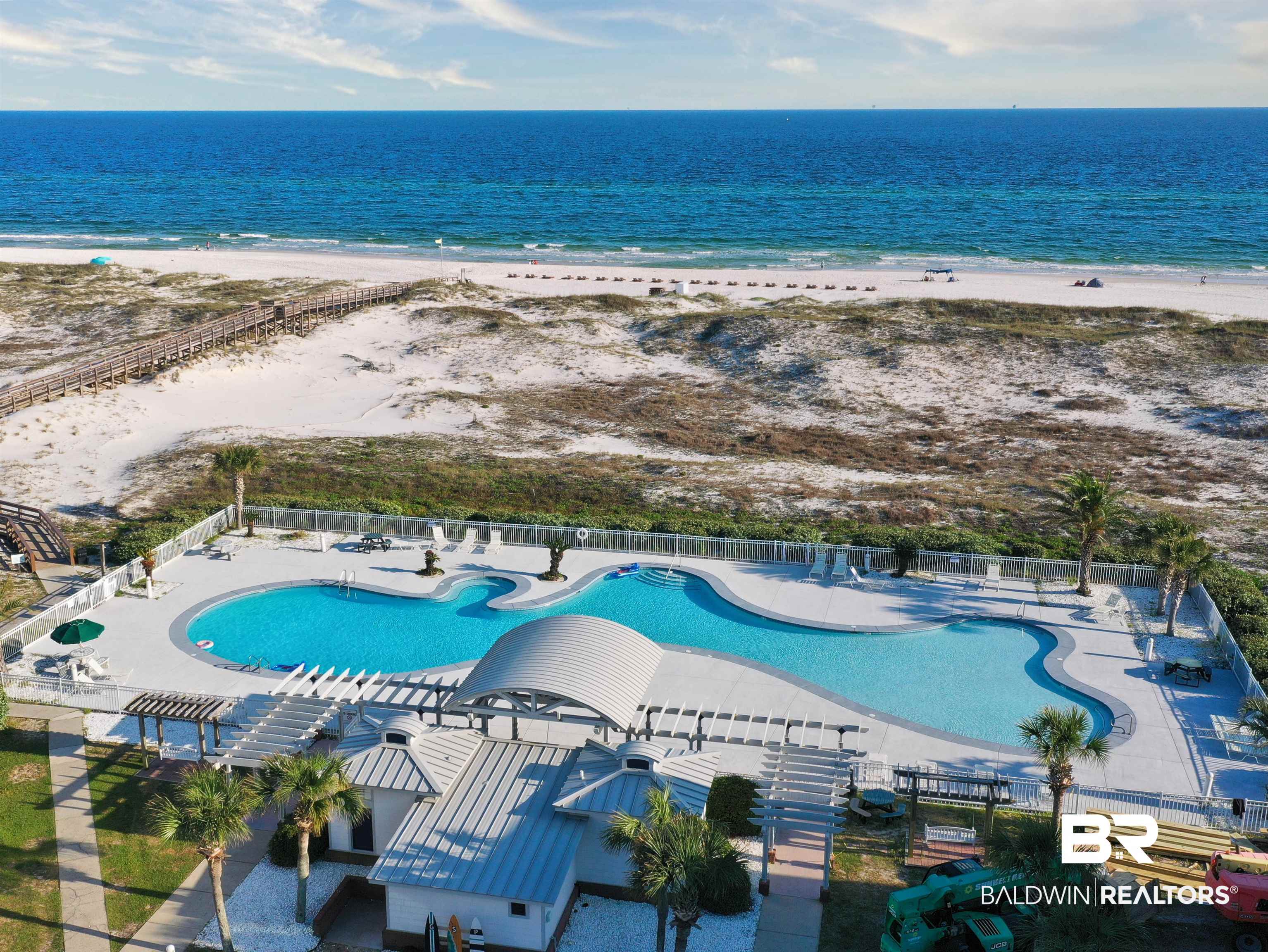 400 Plantation Road, Unit 1113 Gulf Shores, AL 36542 - Photo 16 of 26 Bird's eye view with a water view and a view of the beach