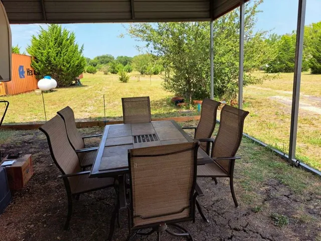 a view of a outdoor seating area