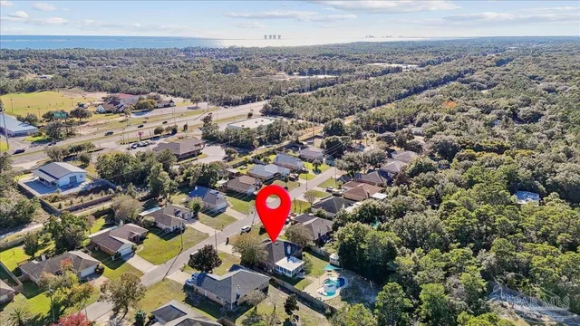 an aerial view of a city