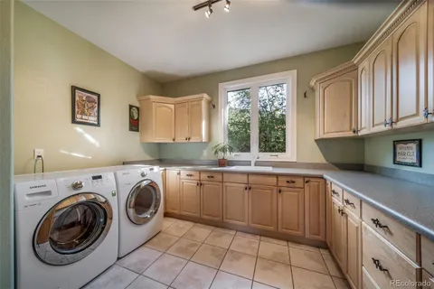 a kitchen that has a sink and a stove in it