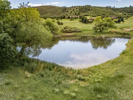 a view of a lake with a mountain in the background