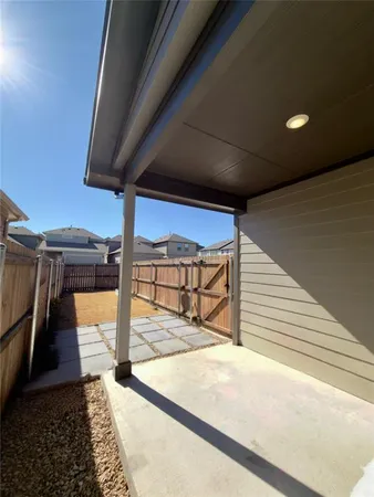 a view of a garage
