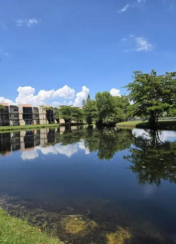 a view of a lake with houses