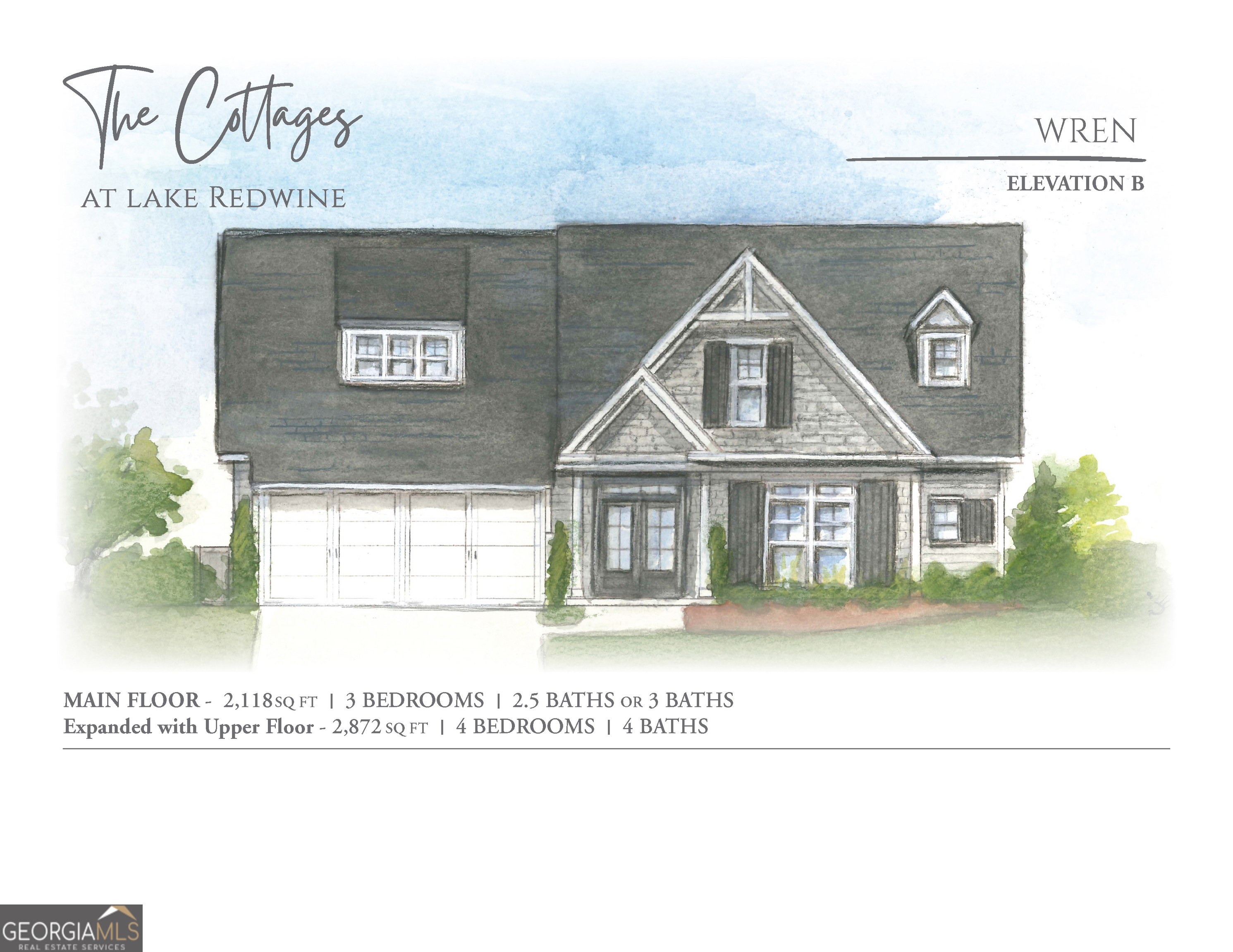 130 Quiet Cove Newnan, GA 30263 - Photo 1 of 1 a front view of a house with a garden