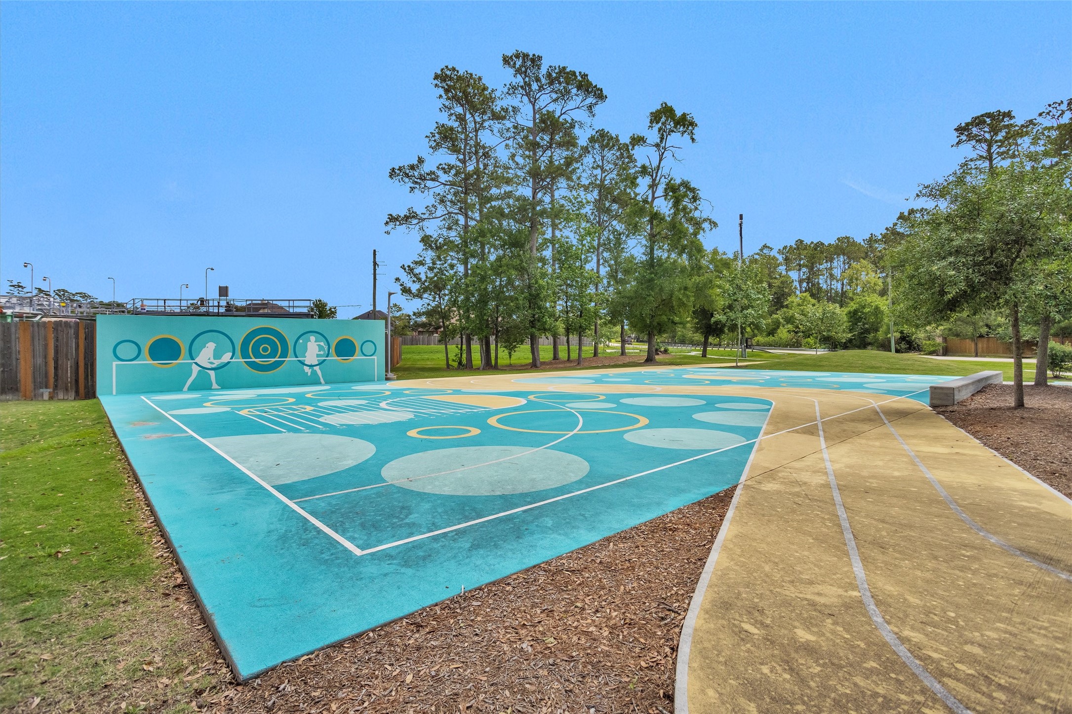 7419 Alderly Drive Spring, TX 77389 - Photo 47 of 49 a view of a tennis court