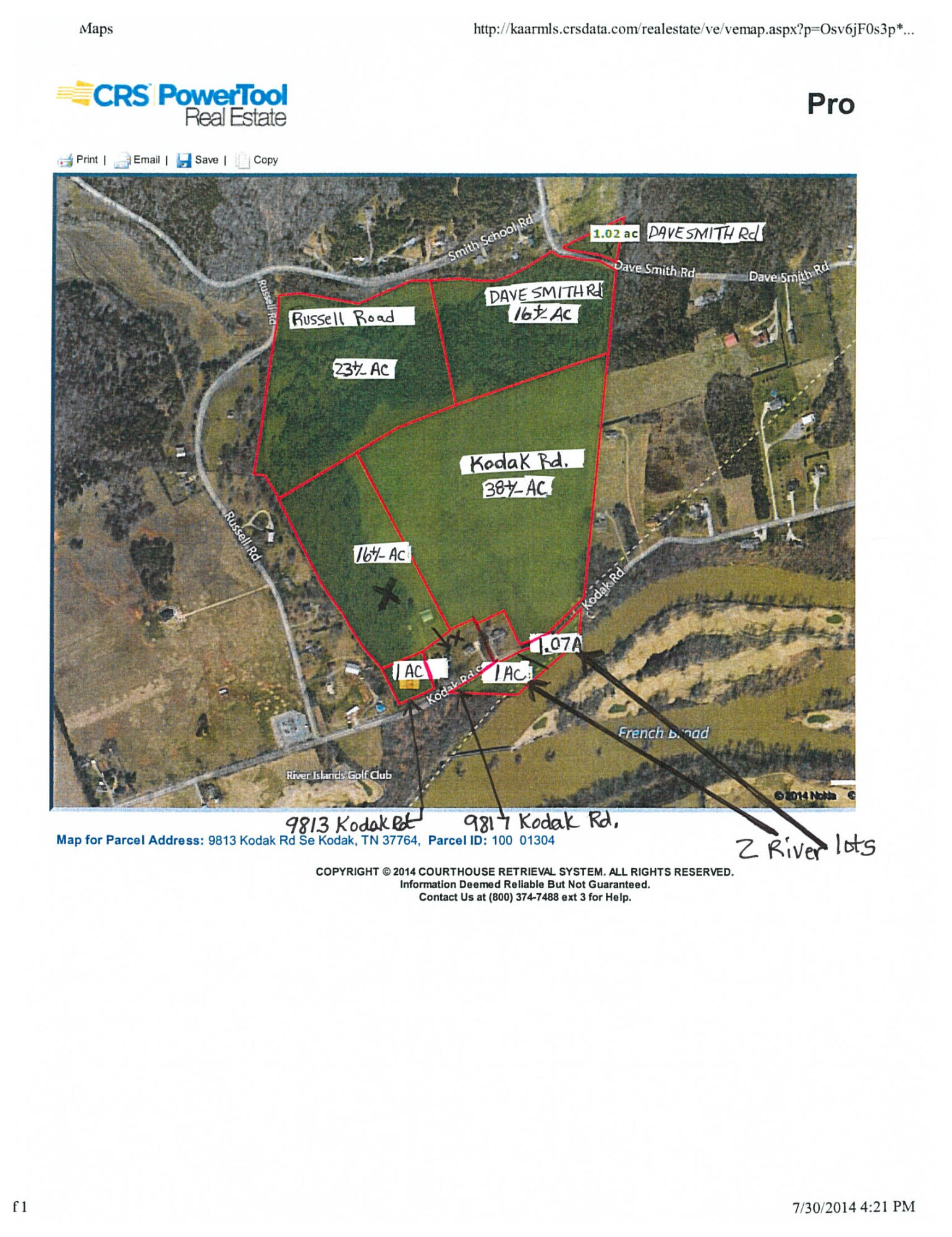 9817 Kodak Road Kodak, TN 37764 - Photo 37 of 37 Sellers Kodak Rd Farm aerial map