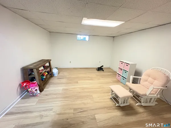 a room with gym equipment
