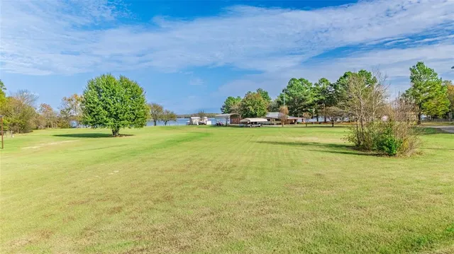 a view of a golf course with a trees