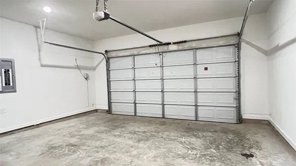 a view of a garage