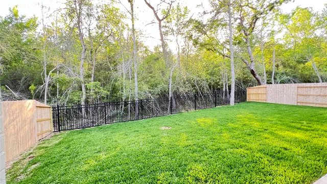 a view of a porch with a backyard