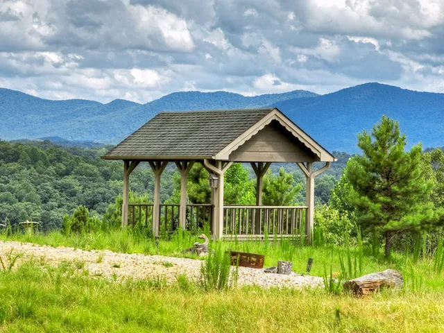 a house view with a garden space