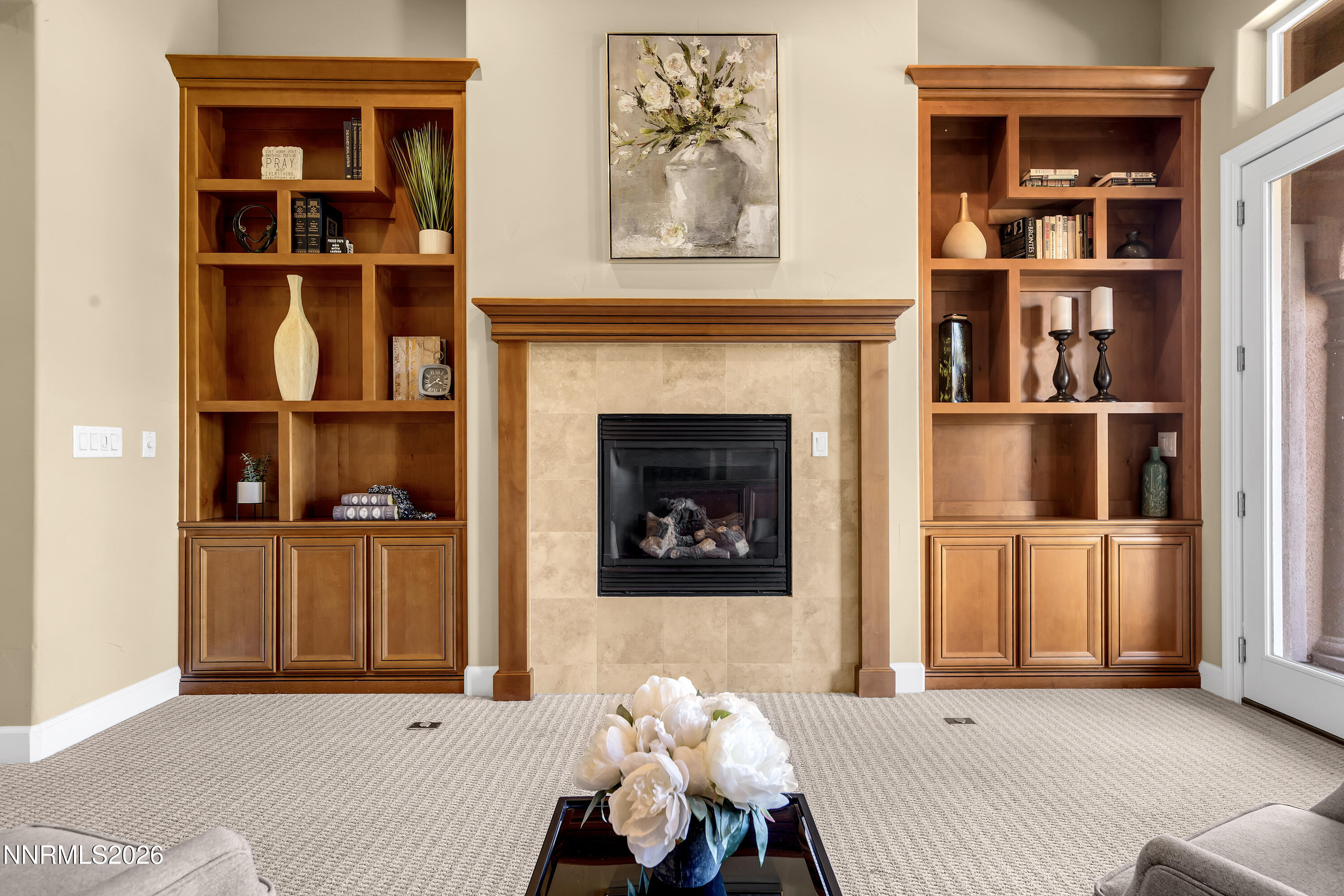 1898 Laurel Ridge Drive Reno, NV 89523 - Photo 23 of 87 a living room with furniture and a fireplace