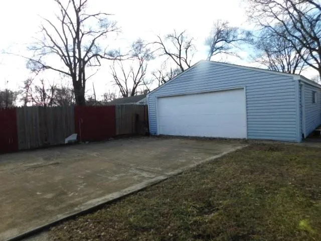 a backyard of a house