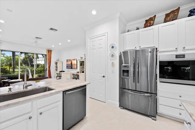 a workspace with furniture and a wooden floor