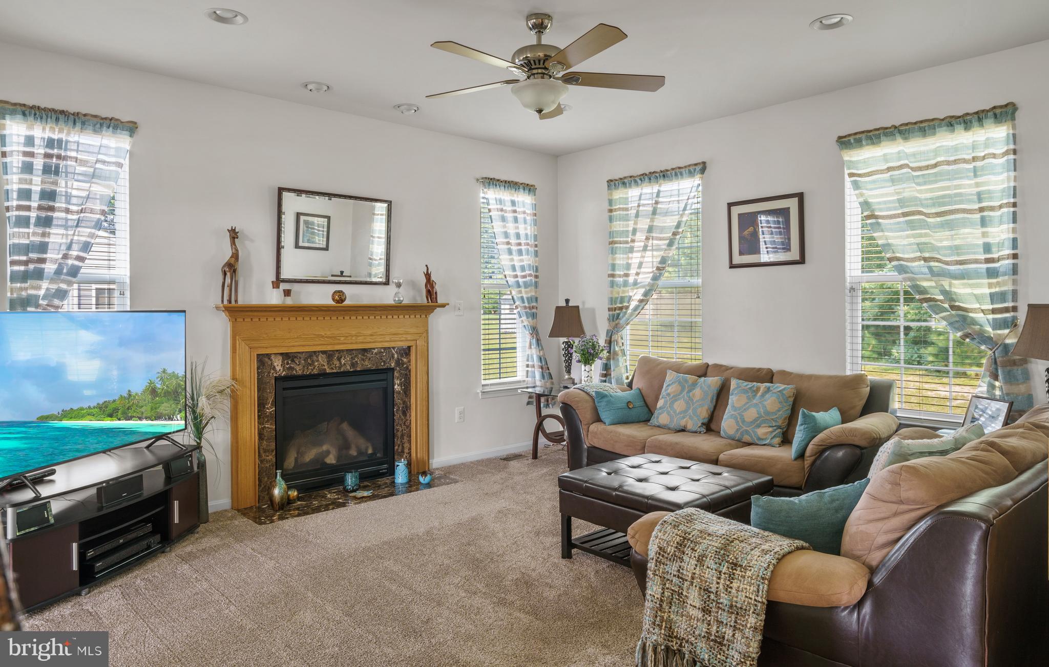24880 Rivers Edge Road Millsboro, DE 19966 - Photo 13 of 51 Family Room with windows and fireplace