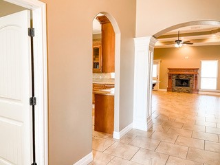 1306 Keenland Road Corpus Christi, TX 78418 - Photo 14 of 26 a view of a hallway with wooden floor
