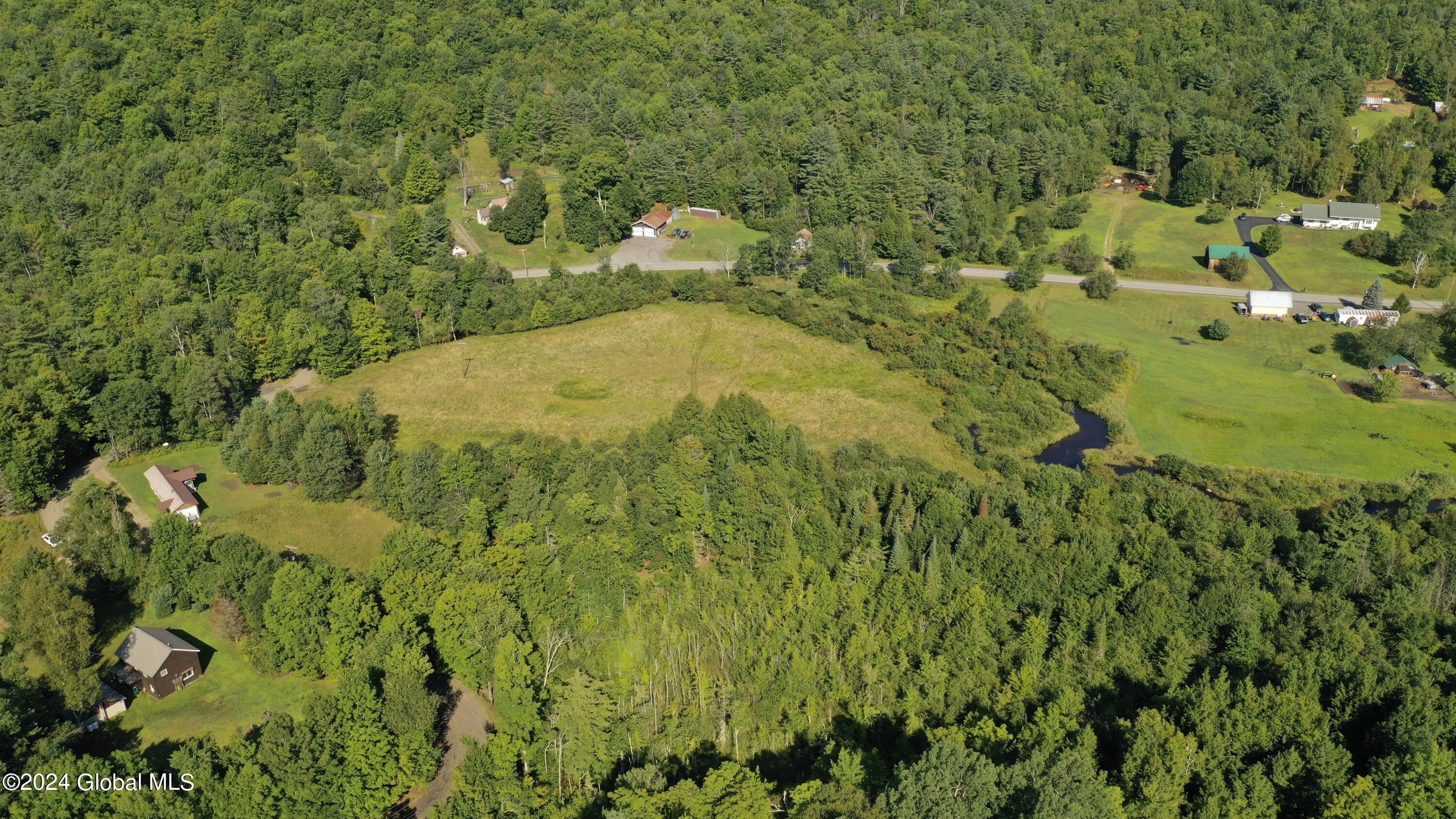 19 Cleveland Road Johnsburg, NY 12843 - Photo 2 of 26 Aerial view of mobile home and lot