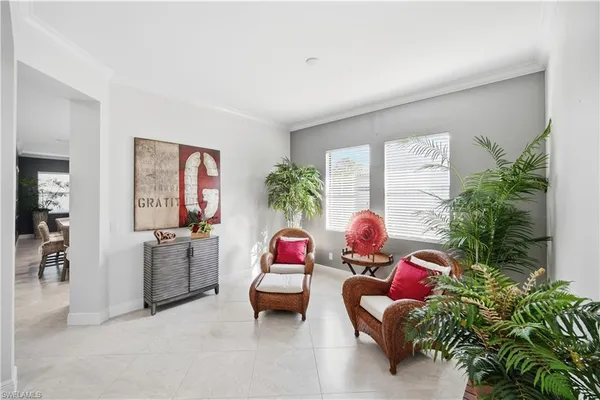 a outdoor space with furniture