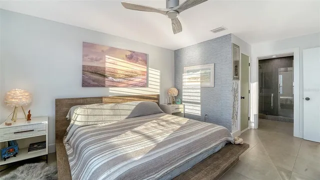 a view of a swimming pool with an outdoor seating