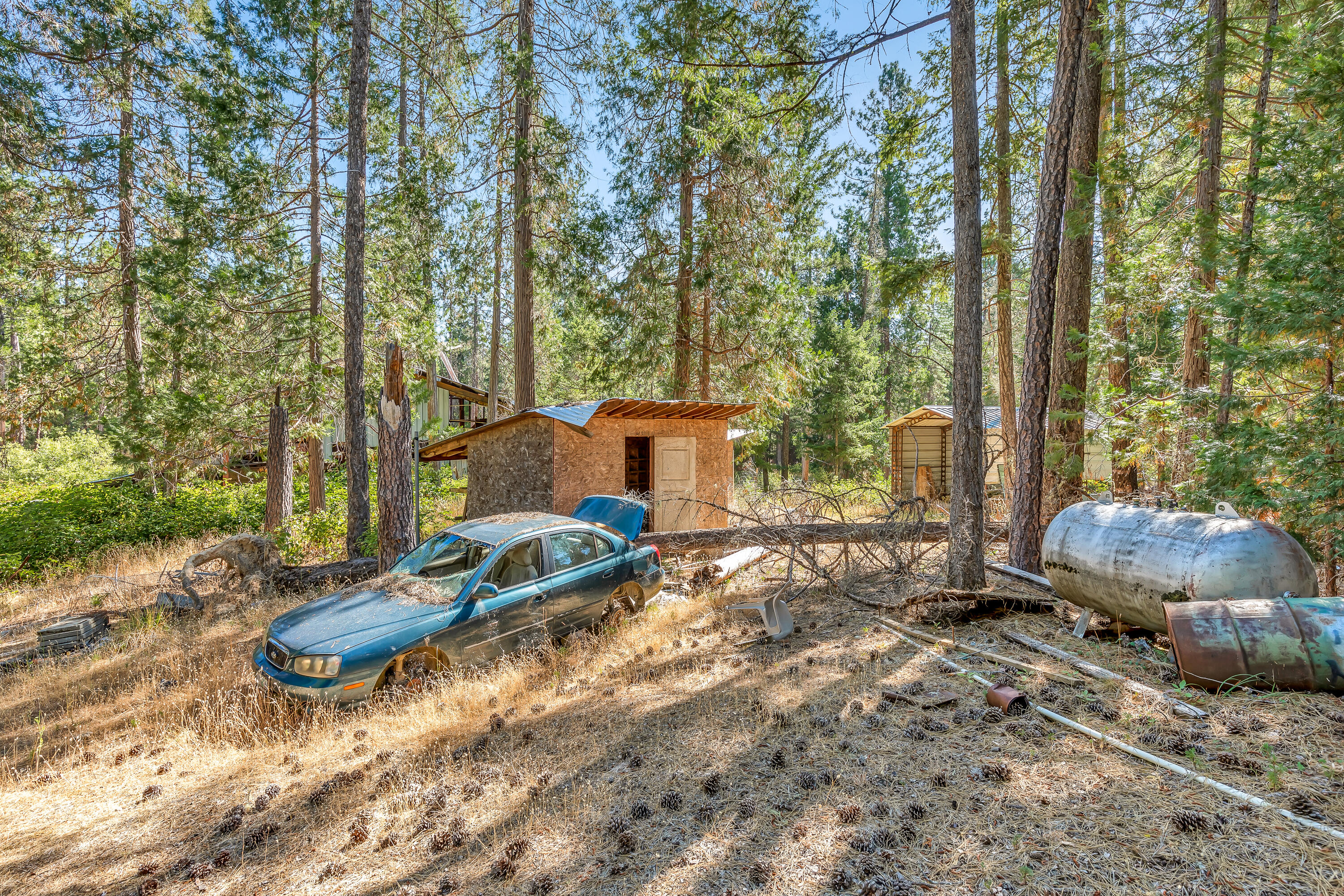 9184 West Evans Creek Road Rogue River, OR 97537 - Photo 24 of 29 a backyard of a house with barbeque oven