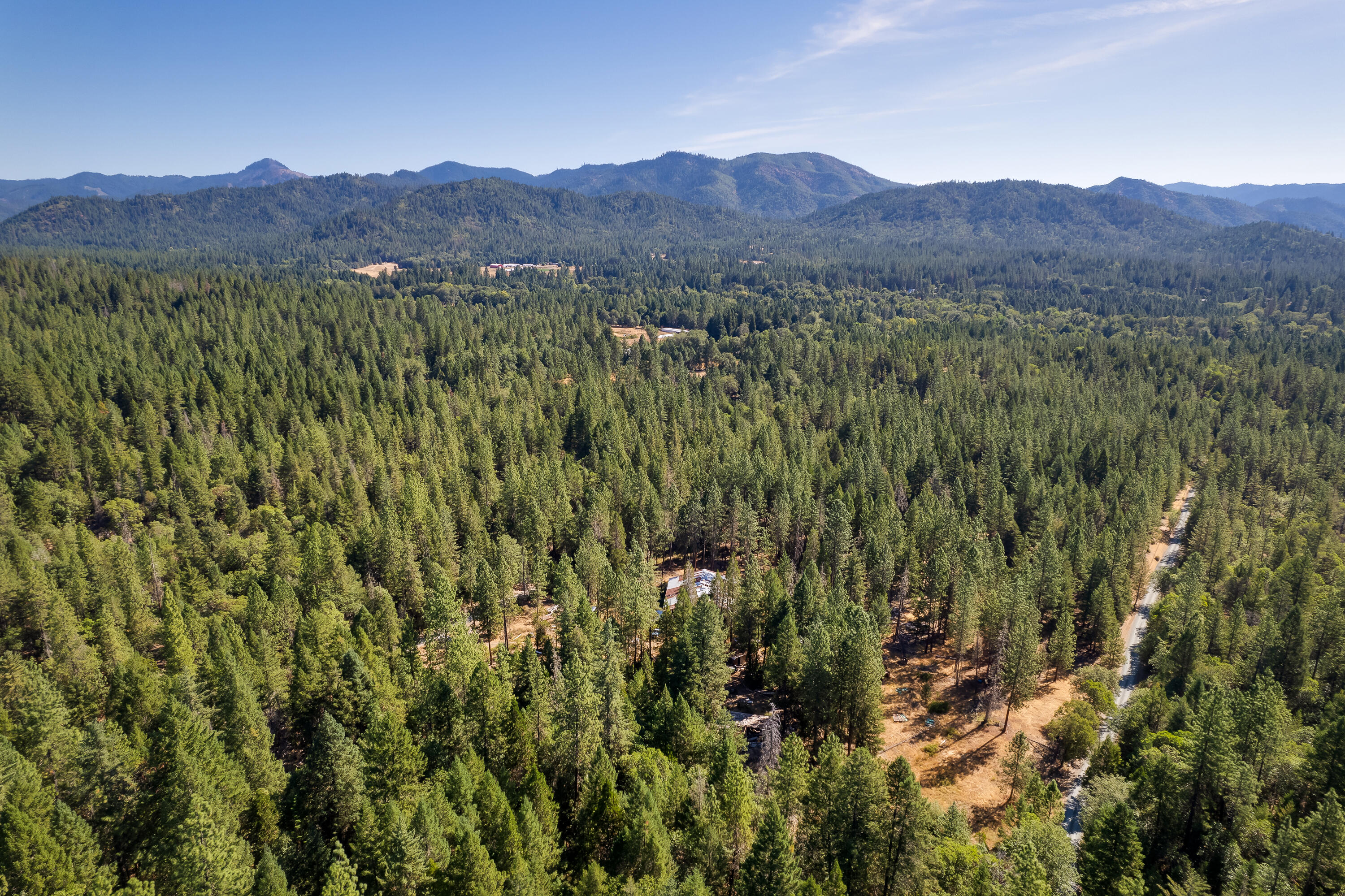9184 West Evans Creek Road Rogue River, OR 97537 - Photo 5 of 29 a view of a lush green hillside and a houses
